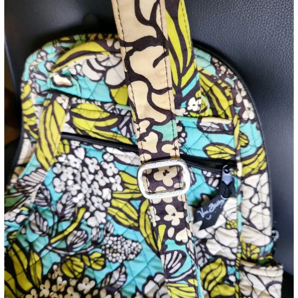 Vera Bradley BACKPACK Bookbag ISLAND BLOOMS Shoulder Bag School Travel Work EUC!